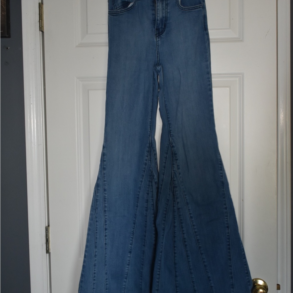 Classic Denim Wide Leg Jeans